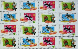 Les timbres Looney tunes