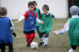 Jeunes joueurs de foot