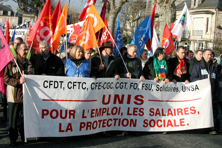 Front syndical unitaire une fois encore pour la défense de l'emploi et les revalorisations salariales. 