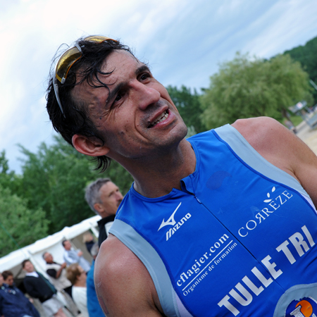 Farid Hamida (Tulle), beau dexuième du triathlon courte distance