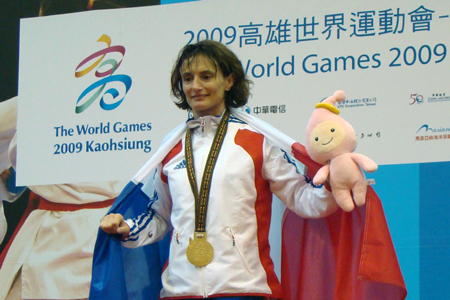 Annabelle Reydy, remporte la médaille d'or jujitsu -55kg aux Jeux mondiaux à Taïwan