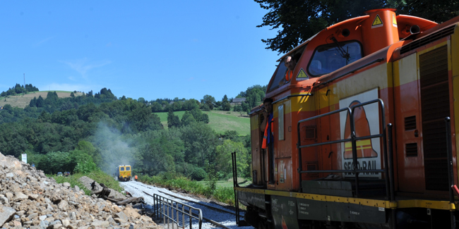 Opération de rénovation sur 11,5km de ligne ferrée entre Aubazine et Brive