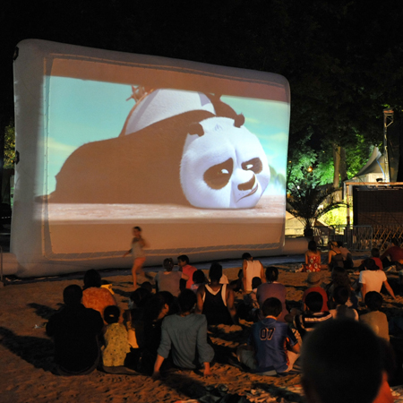 La projection de "Kung fu Panda" pour finir la soirée