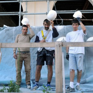 Antonio, Laurent et Maxime vont tirer leur révérence après avoir nettoyé la façade