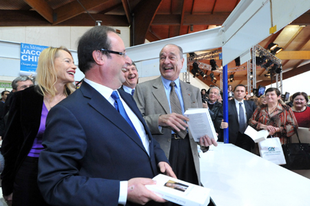 Jacques Chirac, François Hollande et Philippe Nauche