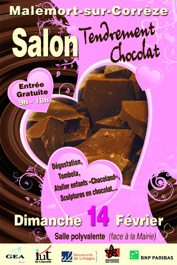 affiche salon du chocolat