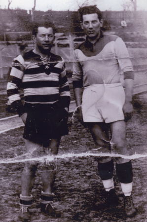 Elie Pébeyre (à gauche) avec son frère ainé Paul.
