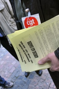 Un tract expliquant les raisons du mouvement de grève a été écrit à destination des usagers