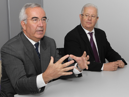 Jean-Pierre Limousin et Jean-Louis Nesti lors de la conférence de presse commune