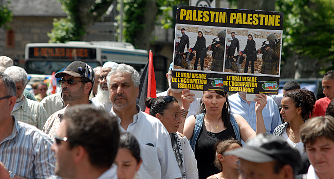 Pancarte pro-palestinienne