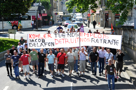Manifestation contre la réforme des retraites à Brive
