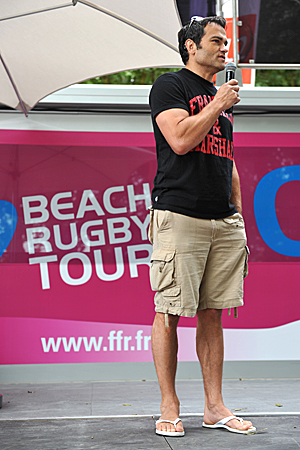 Le Beach rugby tour à Brive, en présence d'Alain Penaud