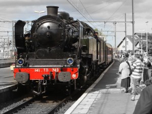 Lors de la commémoration du centenaire de l'arrivée du train à Brive, la samedi 18 septembre