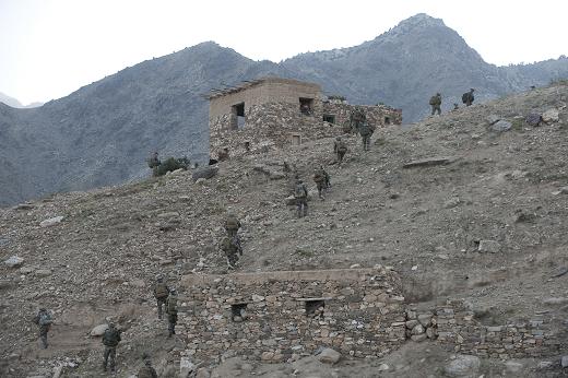 Déploiement dans le nord de la vallée d'Uzbeen. Pamir XXIII, AFGHANISTAN. Photos 126RI.