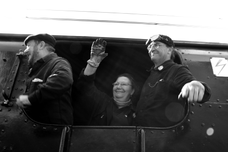 L'arrivée du train à vapeur pour fêter les 150 ans du chemin de fer à Brive