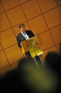 Philippe Nauche, maire de Brive inaugure le colloque Michelet