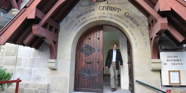 Gérard Struempler, pasteur du temple protestant de Brive depuis le mois de septembre