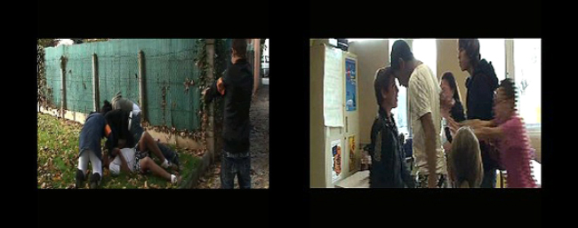 Images extraites du court-métrage ViolenceS réalisé par les jeunes de Tujac