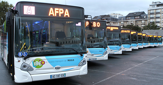 Les bus du réseau Libéo