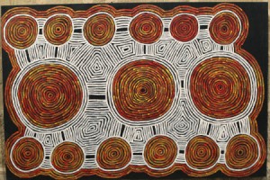 Inauguration de l'exposition Peintures aborigènes du désert central australien à la chapelle Saint Libéralpeinture aborigène st Liberal2