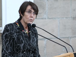 Françoise Gautry, adjoint au maire en charge des affaires culturelles inaugure l'exposition