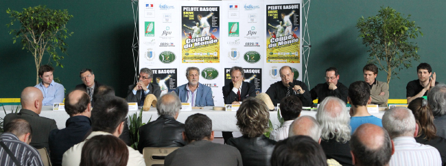 Les organisateurs et les élus ont présenté cette 5e coupe du monde de pelote basque
