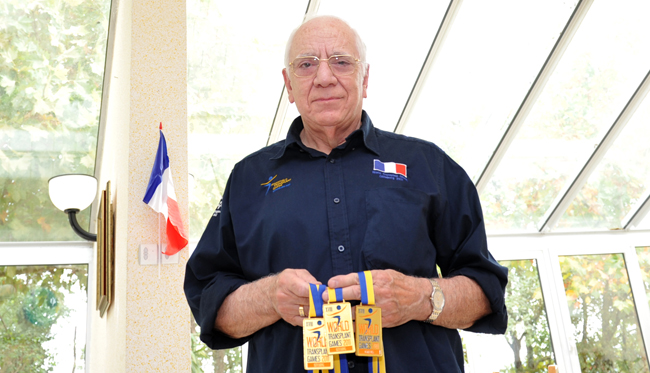 Jean Pascual et ses médailles d'or