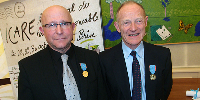 Henri Peyrat et Luc Martin, médaillés de bronze du Tourisme