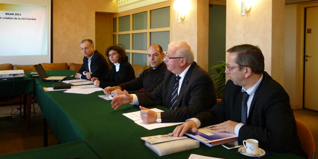 Conférence de presse sur le bilan création d'entreprise en 2011 en Corrèze