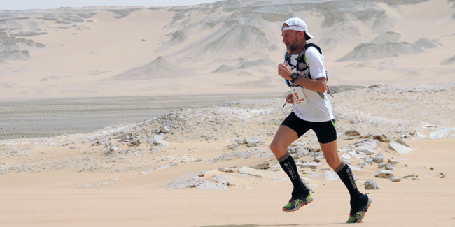 François Lacassagne lors du White Desert Challenge