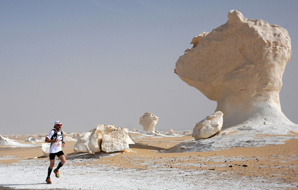 François Lacassagne dans le White desert challenge. 2 Photo Cyril Bussat