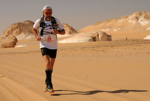 François Lacassagne dans le White desert challenge. 6Photo Cyril Bussat