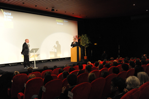Sébastien Bailly et Frédéric Soulier, maire de Brive, ouvrent le festival