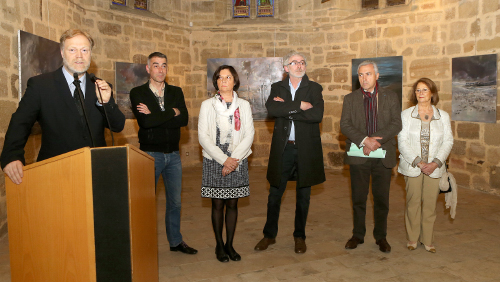 Inauguration de l'exposition en présence de nombreux élus et notamment de Jean-Marc Comas en charge de la culture