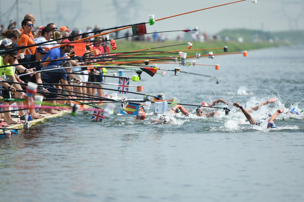 10 kms open water race during the 17th European cup in Gravelines, France, on may 31, 2018 , Photo Stephane Kempinaire / KMSP
