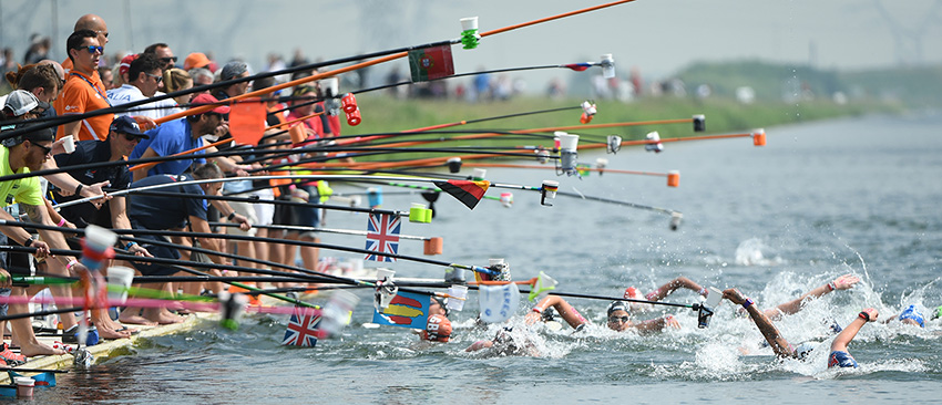 10 kms open water race during the 17th European cup in Gravelines, France, on may 31, 2018 , Photo Stephane Kempinaire / KMSP
